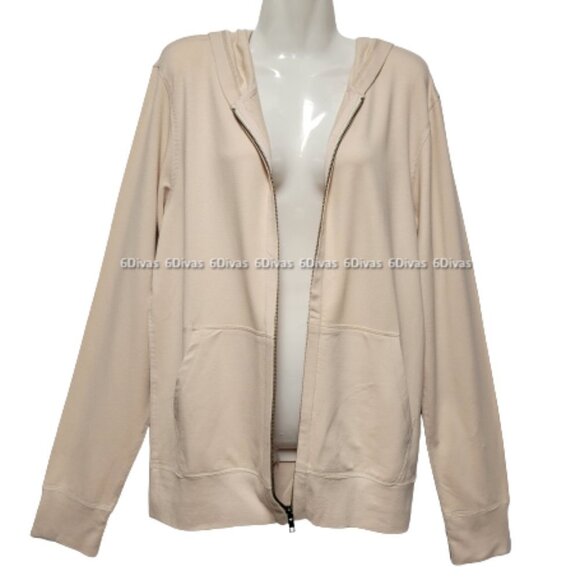 Men's Organic Cotton Soft Cozy Full Zip Spun Bamboo Hoodie - Unisex* - Size L - Picture 2 of 15